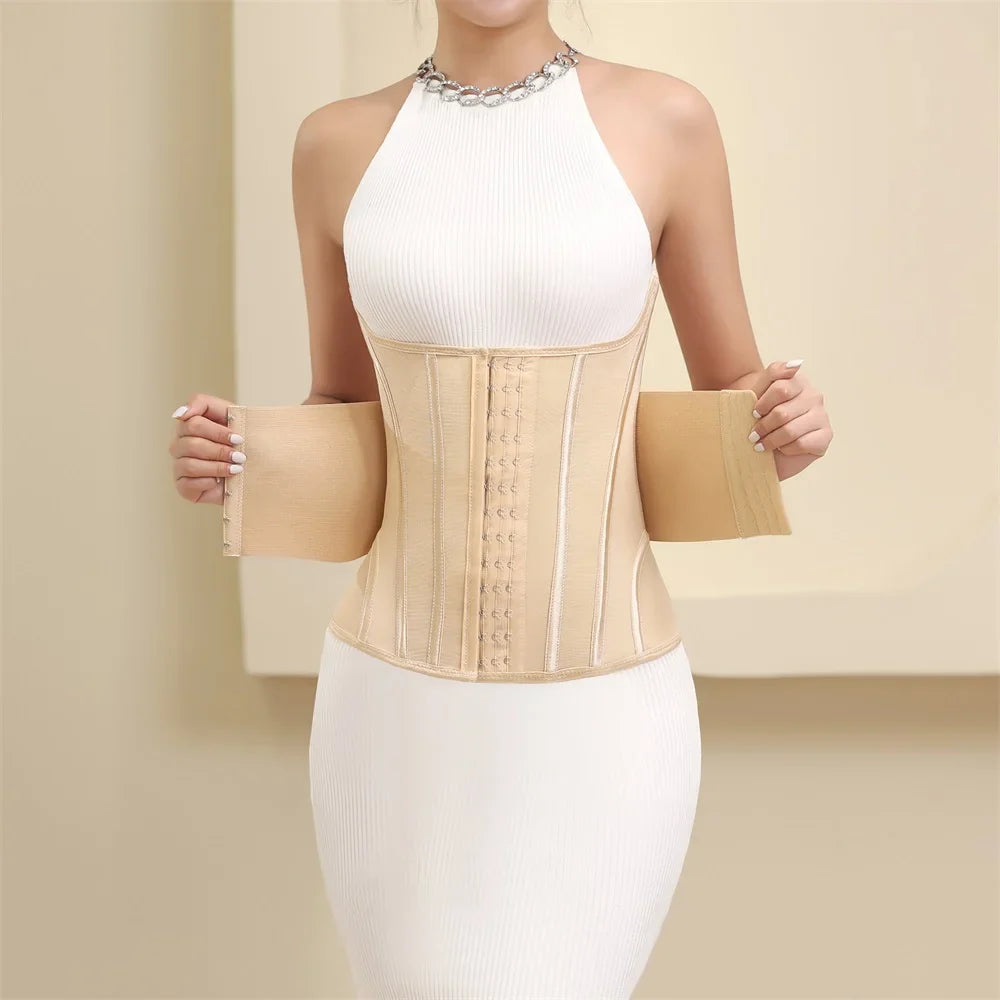 Peachy Sculpting Double Belt Waist Trainer